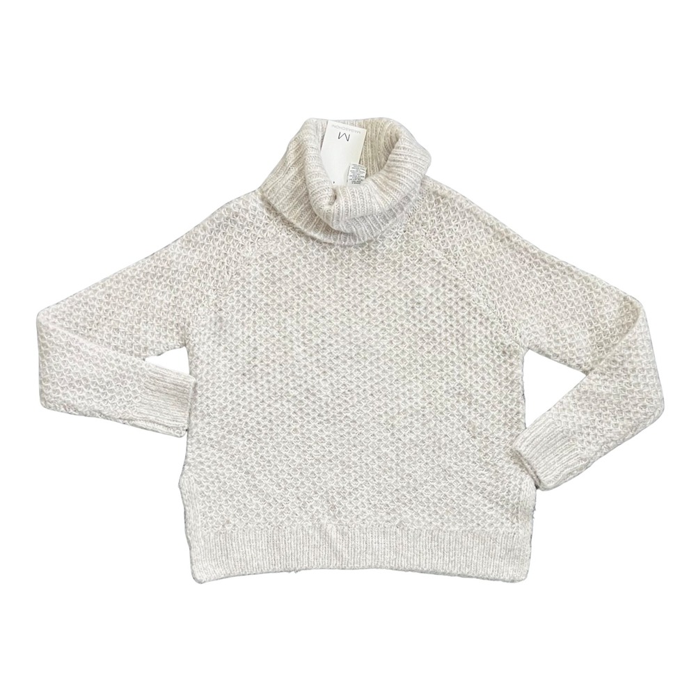 NWT New Magaschoni Women's Gray Turtleneck Long Sleeve Sweater Pullover Size XS